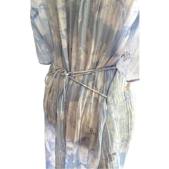 Vince Painted Magnolia V-Neck Midi Dress in Size XL - Picture 12 of 15